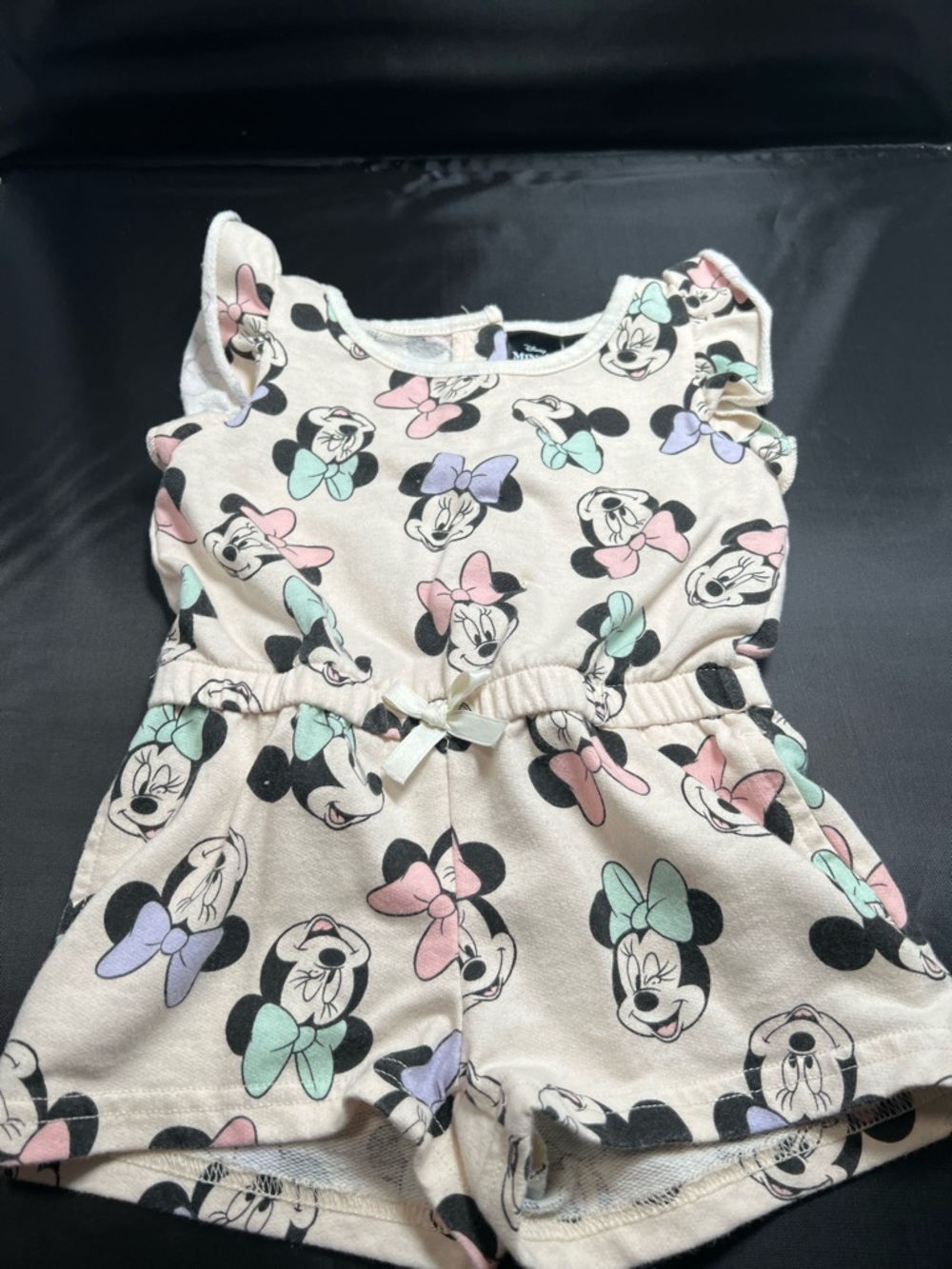 Disney Minnie Mouse Short Romper 3T Toddler Girls Summer Outfit Cute One Piece
